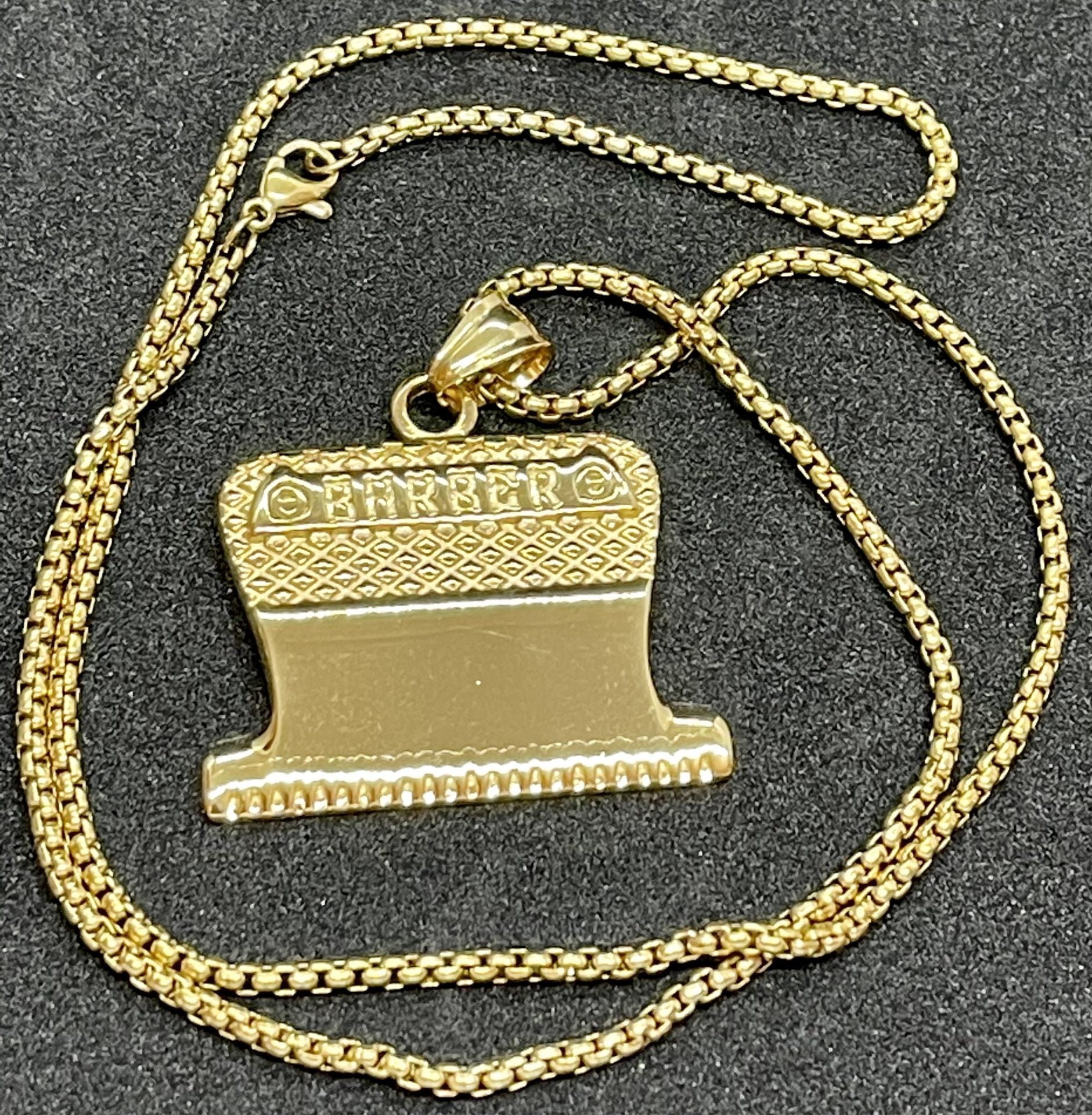 Barber Blade Necklace - Gold and Silver