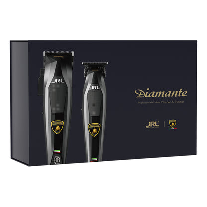 JRL x Lamborghini Diamante Szett (hajvágó & kontúrvágó), fekete limitált kiadás