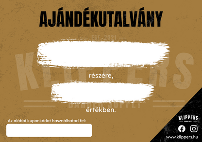 Ajándékutalvány (nyomtatott)